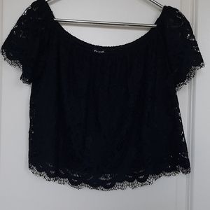 Express lace crop top